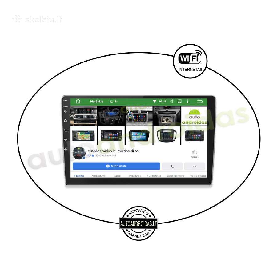 9" coliu Android Multimedia WiFi/GPS/usb/bluetooth - nuotraukos Nr. 4