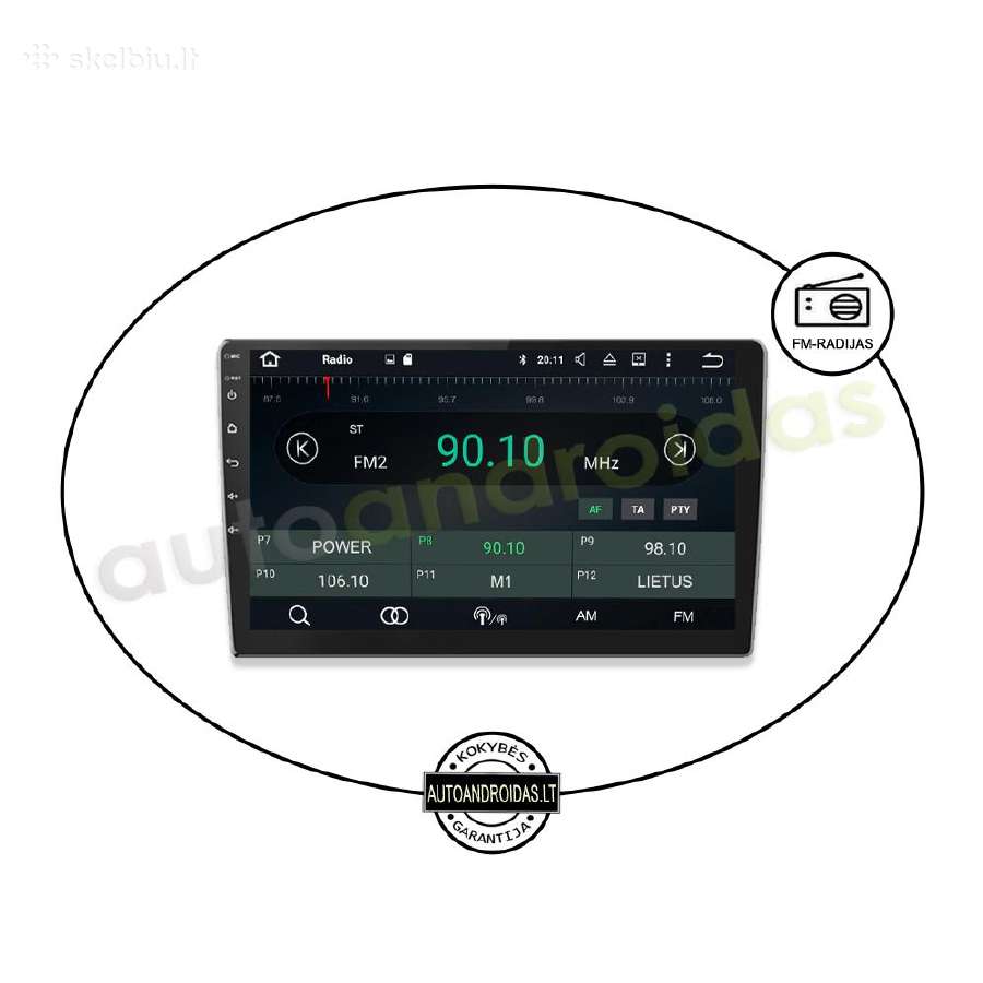 9" coliu Android Multimedia WiFi/GPS/usb/bluetooth - nuotraukos Nr. 5