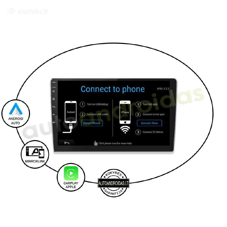 9" coliu Android Multimedia WiFi/GPS/usb/bluetooth - nuotraukos Nr. 11