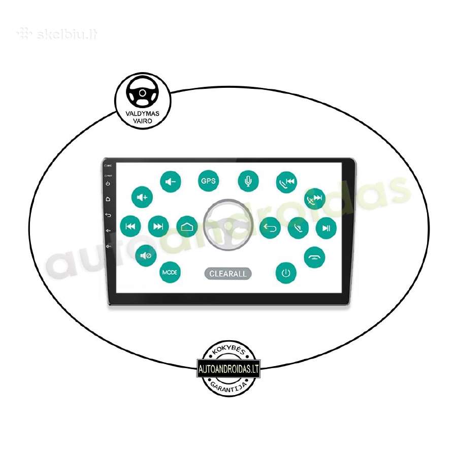 9" coliu Android Multimedia WiFi/GPS/usb/bluetooth - nuotraukos Nr. 13
