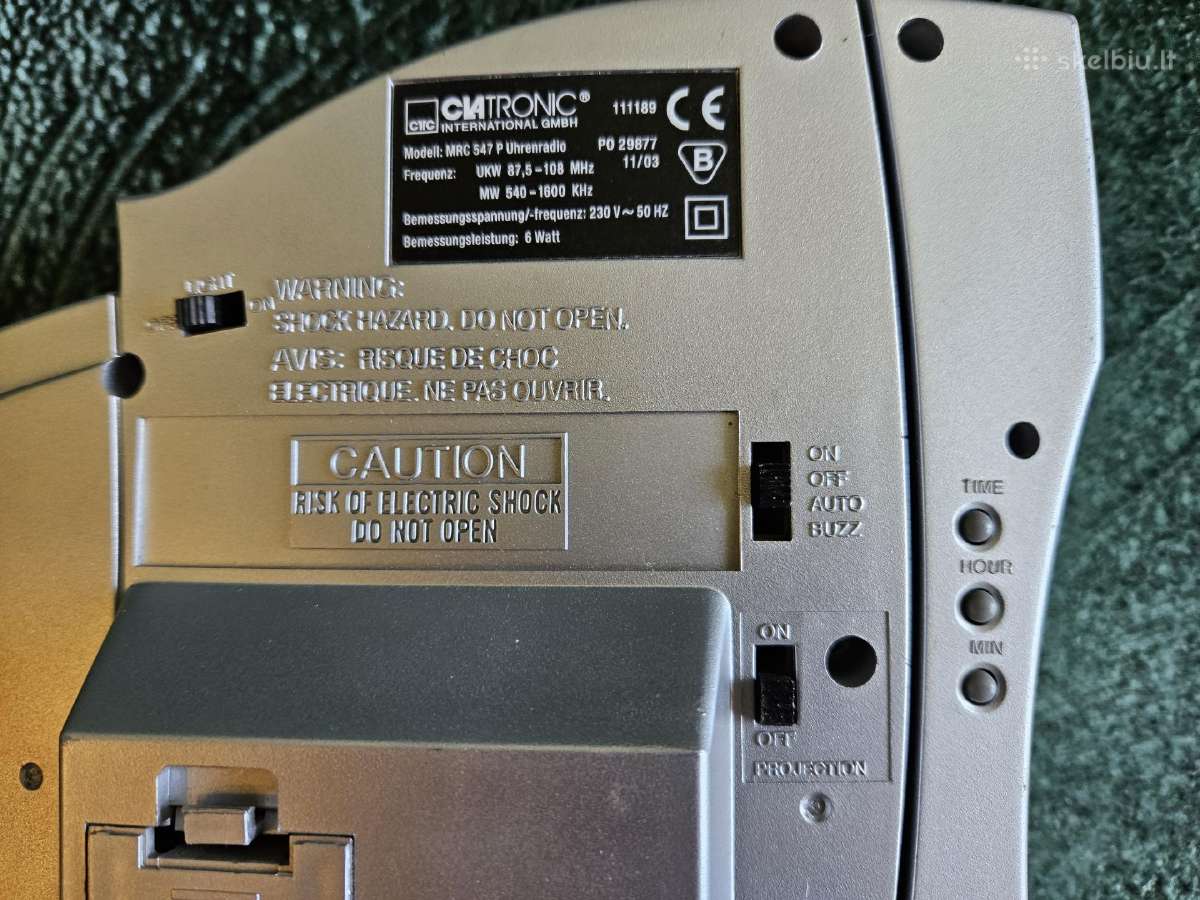 Elektronines laikrodis žadintuvas projektorius rad - nuotraukos Nr. 6