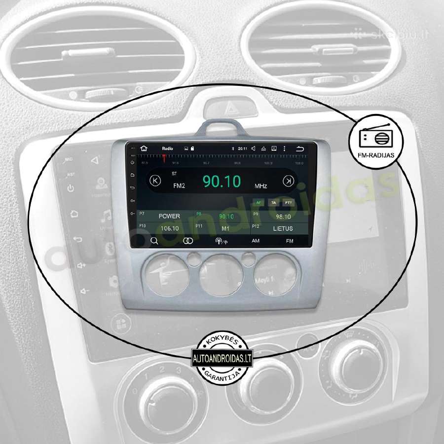 Ford mondeo galaxy 2007-12 Android multimedia GPS - nuotraukos Nr. 4