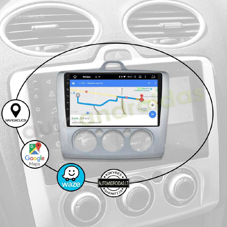 Ford mondeo galaxy 2007-12 Android multimedia GPS - nuotraukos Nr. 11