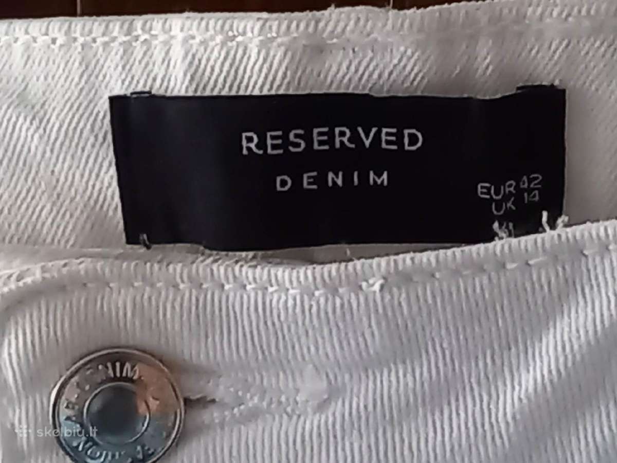 Balti džinsai Reserved - nuotraukos Nr. 3