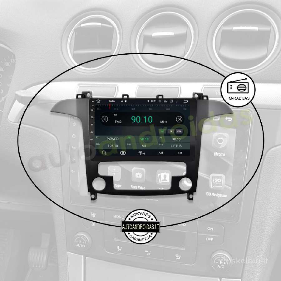 Ford S-max 2007-15 Android multimedia GPS/WiFi/bt - nuotraukos Nr. 4