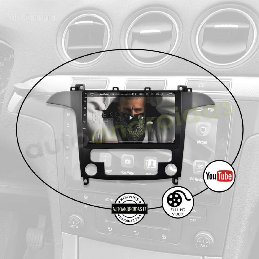 Ford S-max 2007-15 Android multimedia GPS/WiFi/bt - nuotraukos Nr. 9