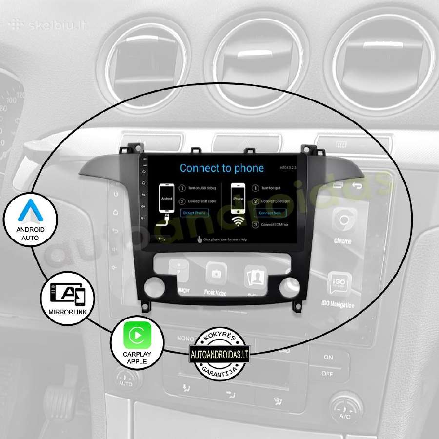 Ford S-max 2007-15 Android multimedia GPS/WiFi/bt - nuotraukos Nr. 10