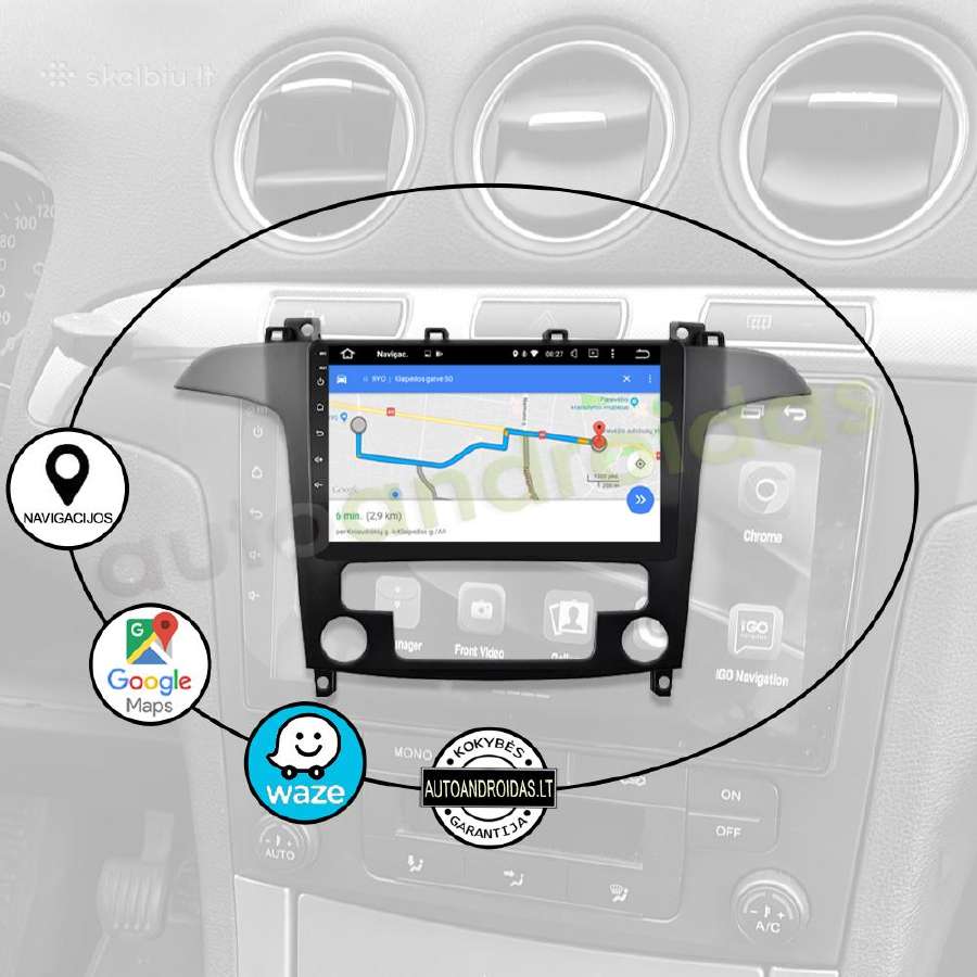 Ford S-max 2007-15 Android multimedia GPS/WiFi/bt - nuotraukos Nr. 11
