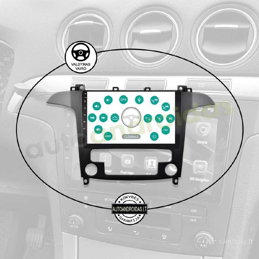 Ford S-max 2007-15 Android multimedia GPS/WiFi/bt - nuotraukos Nr. 12