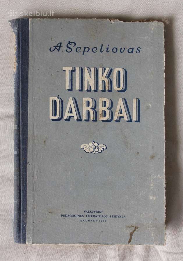 Tinko darbai knyga 1956 m.