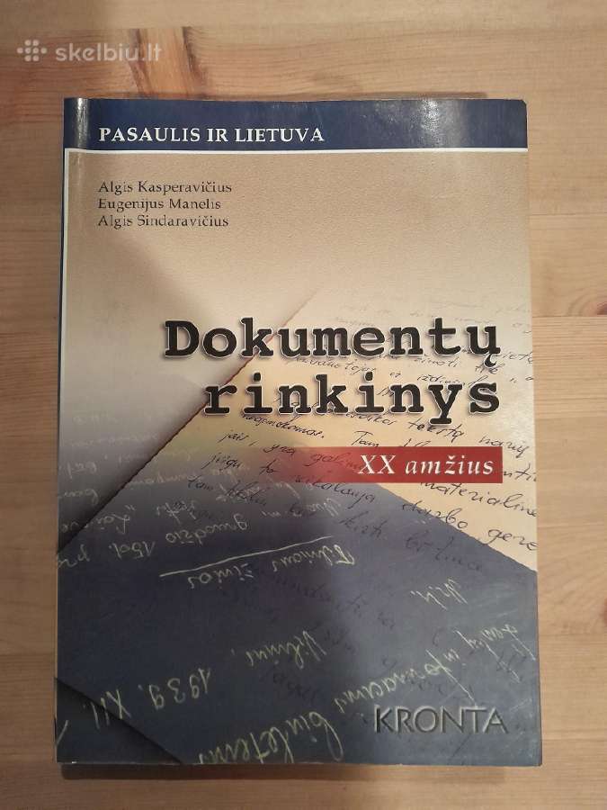 Dokumentų rinkinys XX amžius knyga