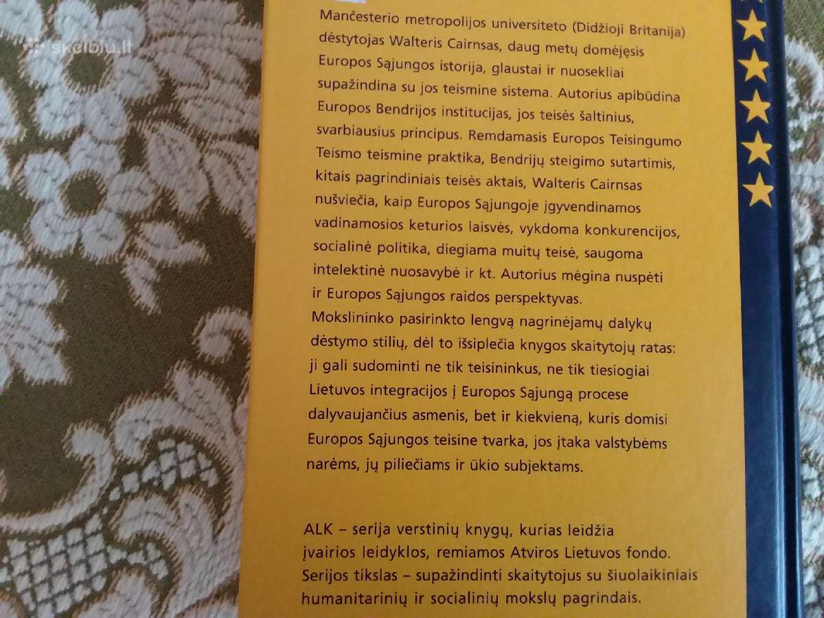 Europos Sąjungos Teisės Įvadas Walter Cairns 1999m - nuotraukos Nr. 3
