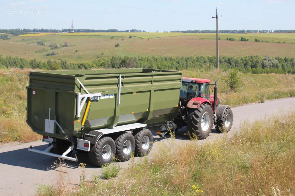 Traktorinės puspriekabės nuo 20m3 iki 39m3
