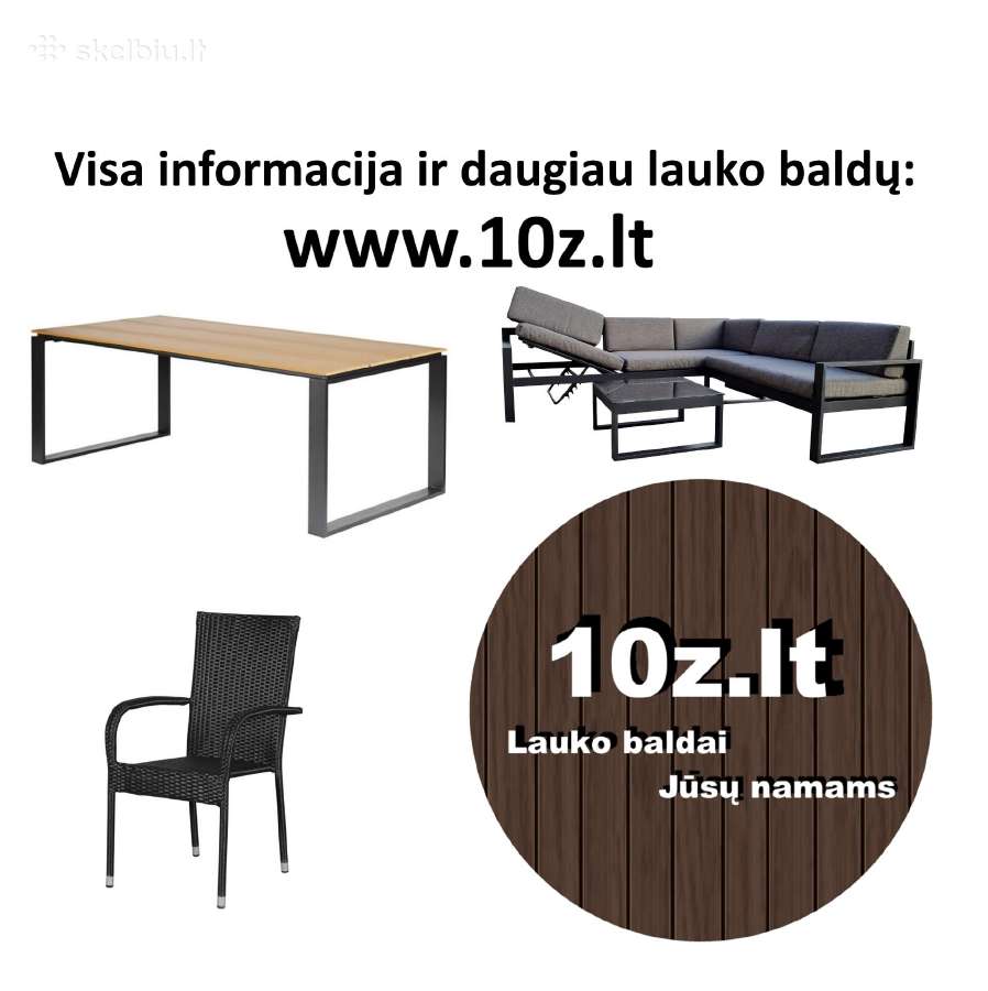 Nauji lauko baldų kampiniai komplektai - nuotraukos Nr. 5