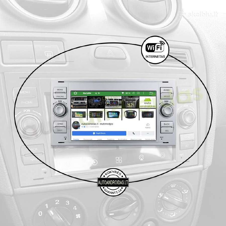 Ford mondeo 2003-11 Android multimedia Bt/GPS/WiFi - nuotraukos Nr. 3