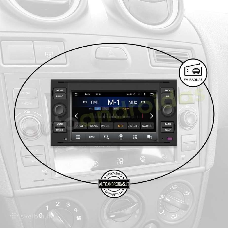 Ford mondeo 2003-11 Android multimedia Bt/GPS/WiFi - nuotraukos Nr. 4