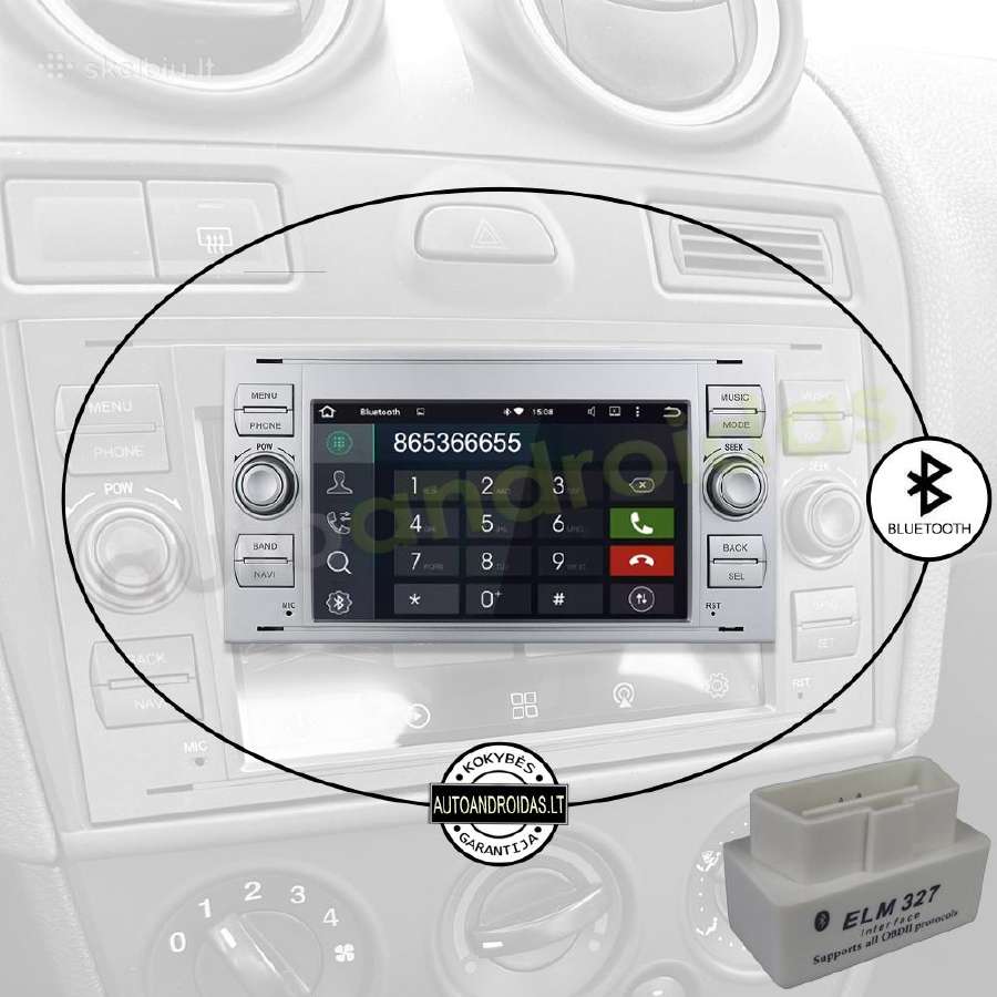 Ford mondeo 2003-11 Android multimedia Bt/GPS/WiFi - nuotraukos Nr. 5