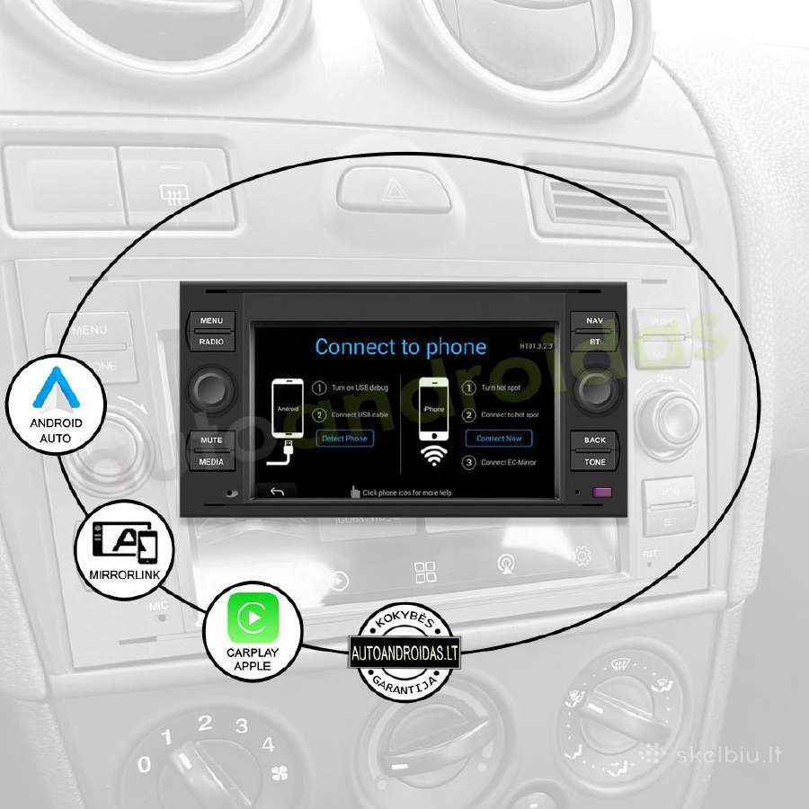 Ford mondeo 2003-11 Android multimedia Bt/GPS/WiFi - nuotraukos Nr. 10