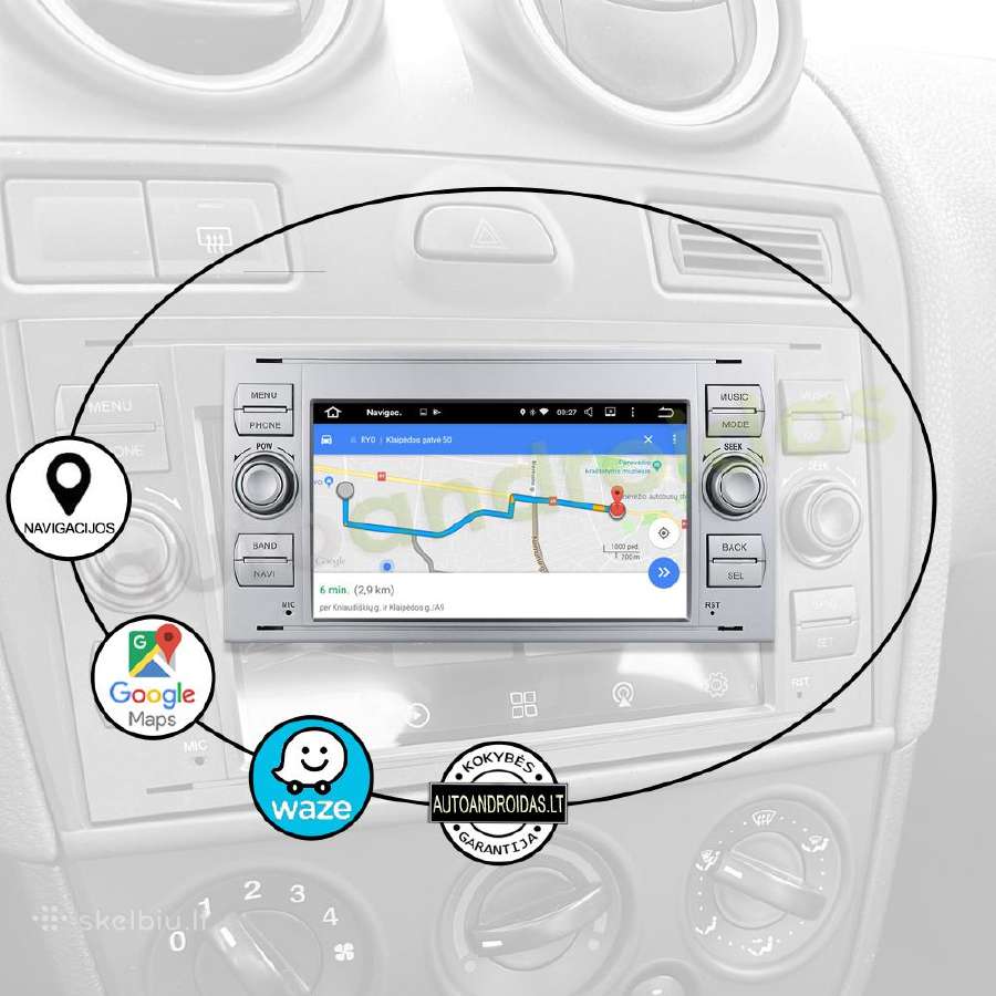 Ford mondeo 2003-11 Android multimedia Bt/GPS/WiFi - nuotraukos Nr. 11