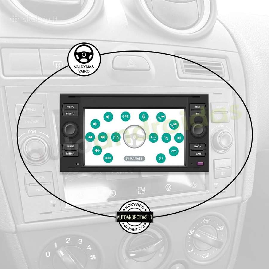 Ford mondeo 2003-11 Android multimedia Bt/GPS/WiFi - nuotraukos Nr. 12