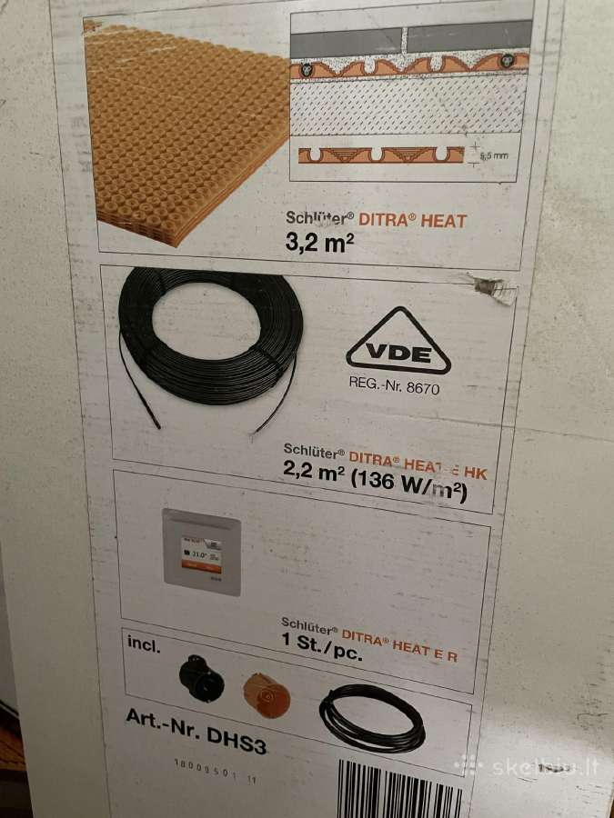 Šildomos grindys Schulter Ditra Heat