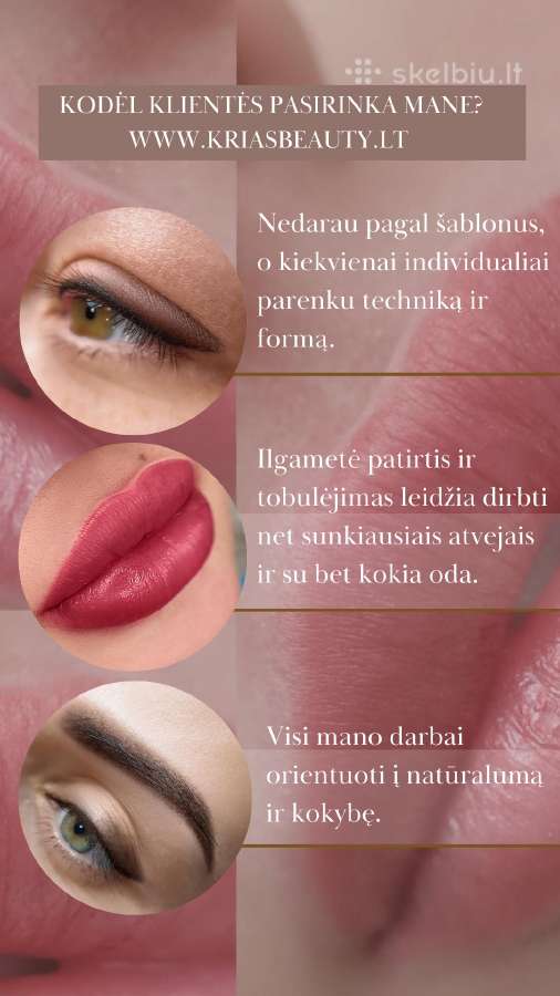 Nekokybiško permanentinio makiažo šalinimas