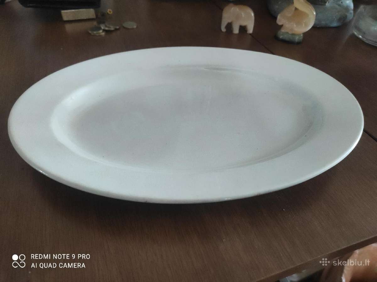 Vintažinis labai sena lėkštė villeroy&boch