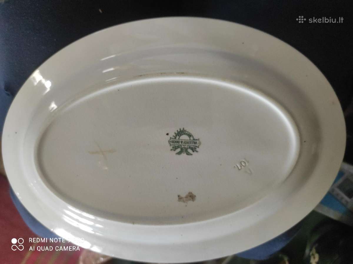 Vintažinis labai sena lėkštė villeroy&boch - nuotraukos Nr. 3