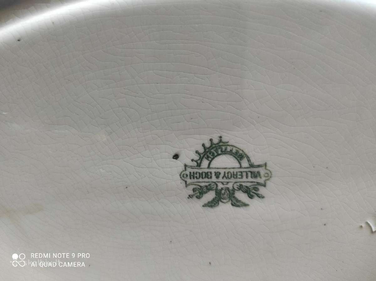 Vintažinis labai sena lėkštė villeroy&boch - nuotraukos Nr. 5