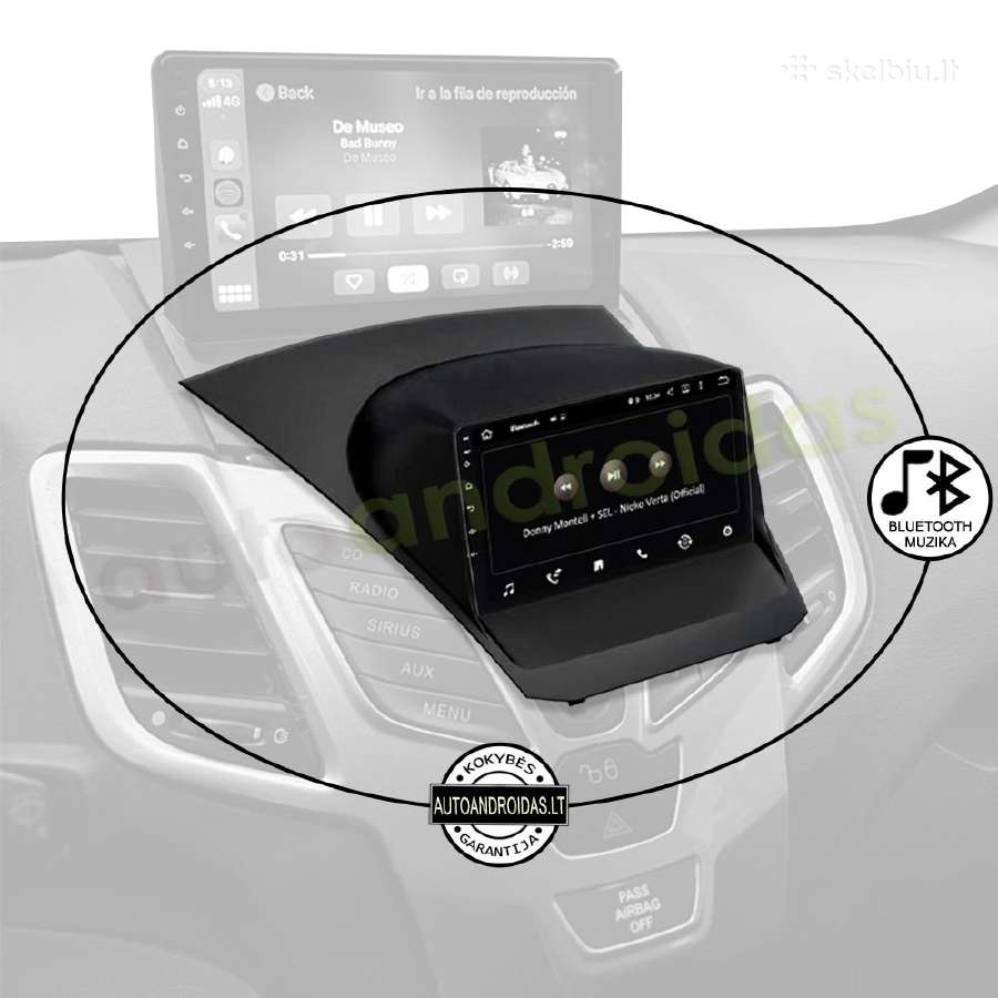 Ford Fiesta Mk6 2009-18 android multimedia WiFi/bt - nuotraukos Nr. 6