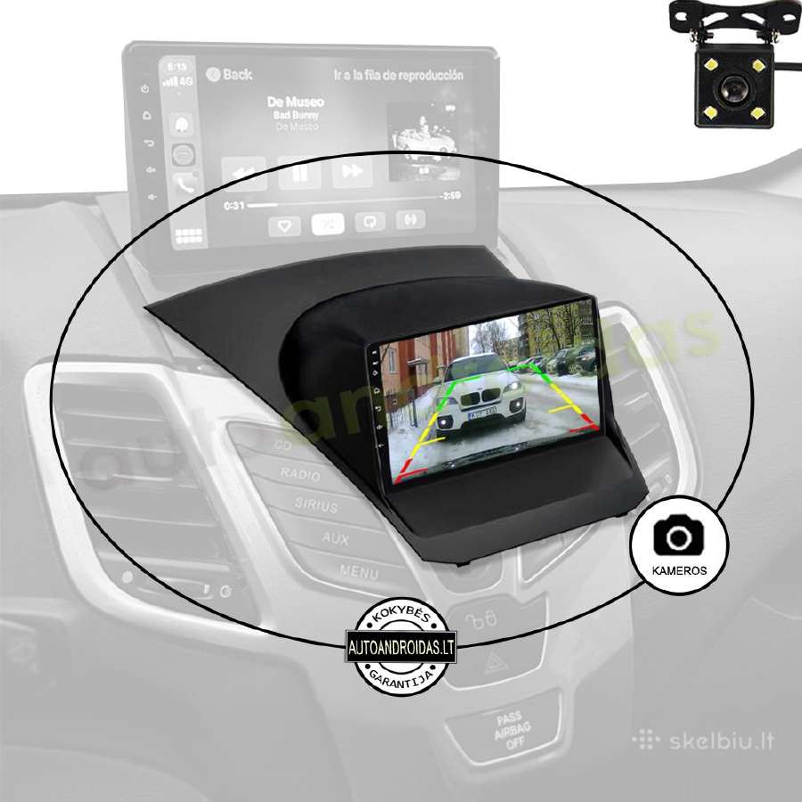 Ford Fiesta Mk6 2009-18 android multimedia WiFi/bt - nuotraukos Nr. 7