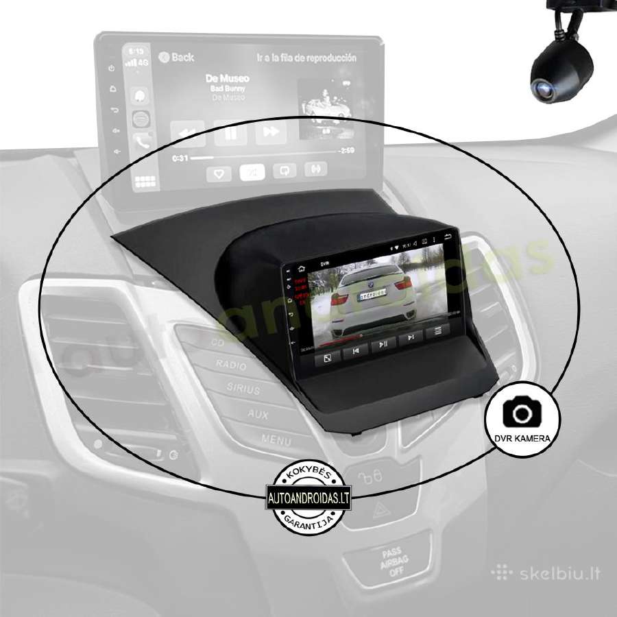 Ford Fiesta Mk6 2009-18 android multimedia WiFi/bt - nuotraukos Nr. 8