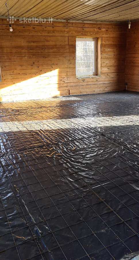 Šildomos grindys, Santechnika, Betonavimas - nuotraukos Nr. 12