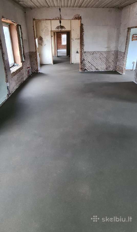 Šildomos grindys, Santechnika, Betonavimas - nuotraukos Nr. 17