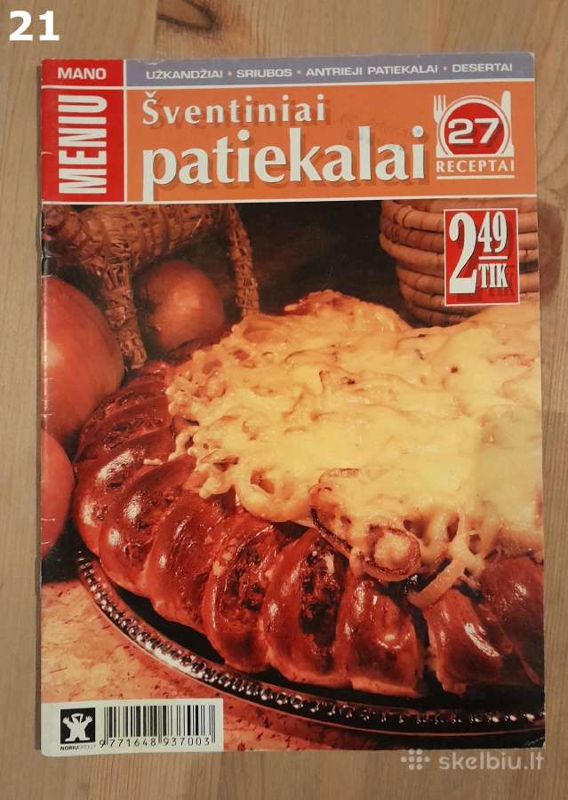 Įvairios receptų knygos po 1 eurą