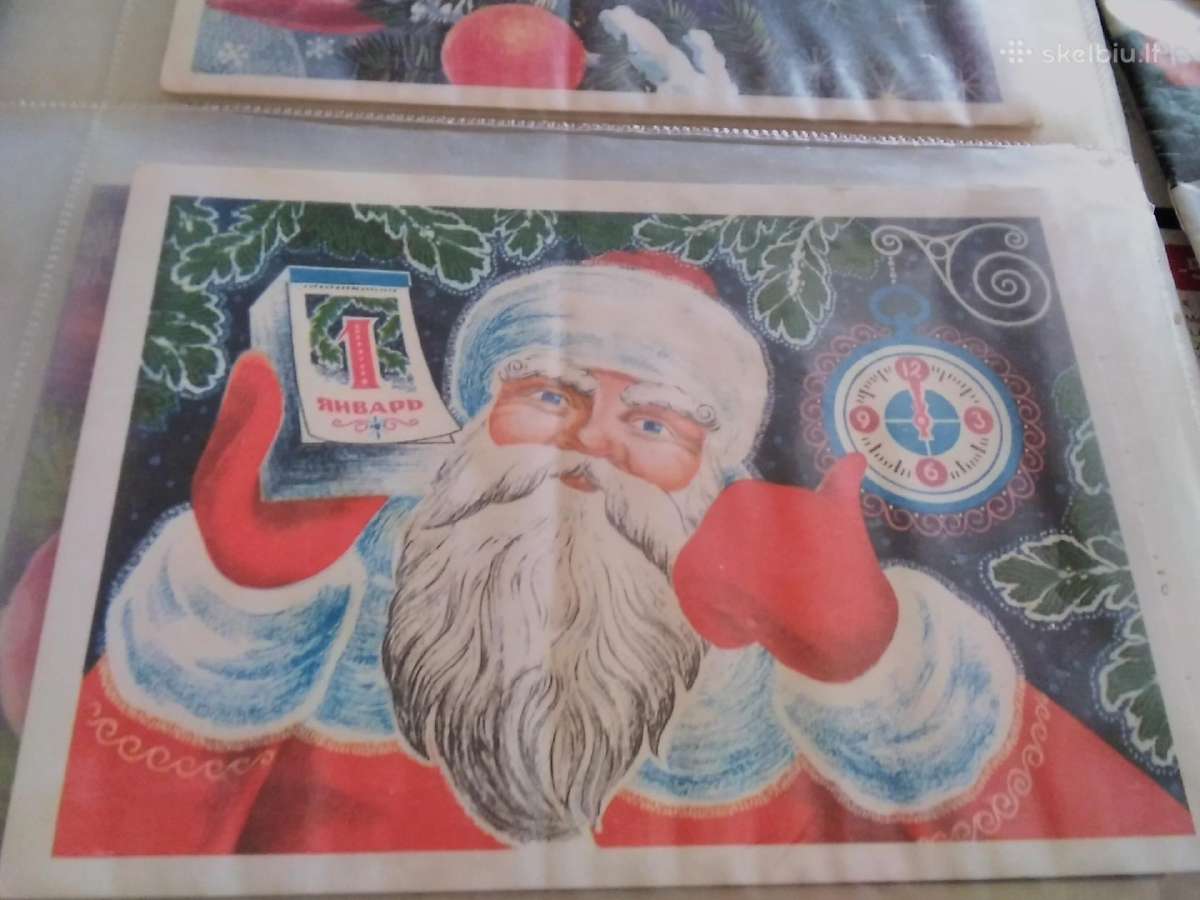 Rusiški naujametiniai švarus su ženklais atvirukai - nuotraukos Nr. 9