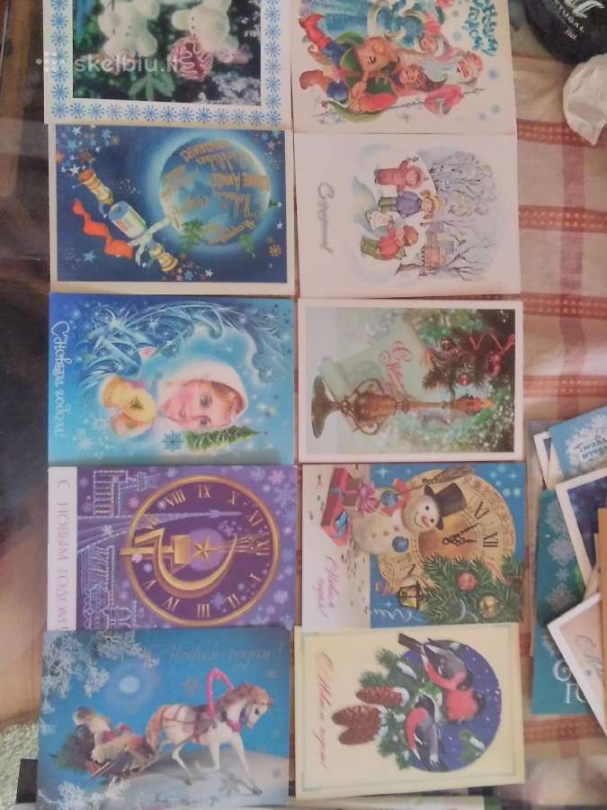 Rusiški naujametiniai švarus su ženklais atvirukai - nuotraukos Nr. 16