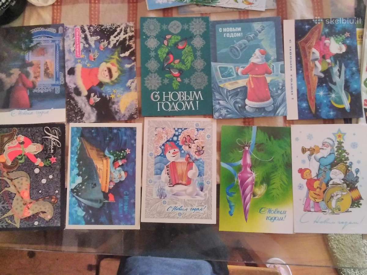 Rusiški naujametiniai švarus su ženklais atvirukai - nuotraukos Nr. 18