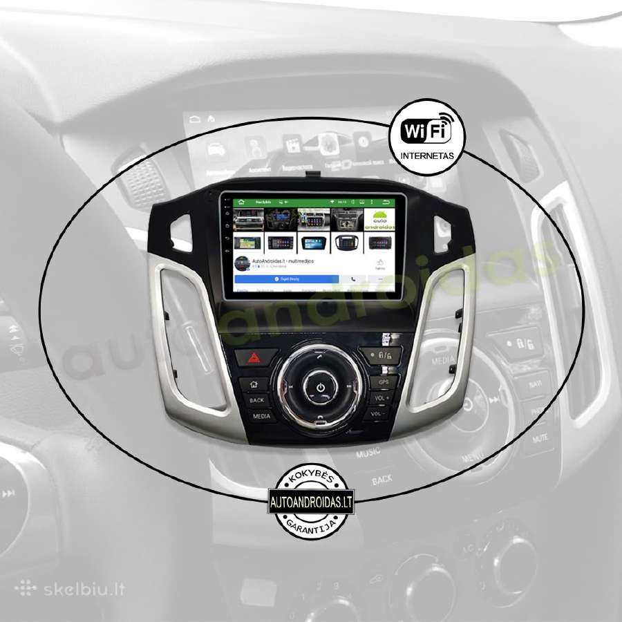 Ford Focus 2011-19 Android multimedia Usb/GPS/WiFi - nuotraukos Nr. 3