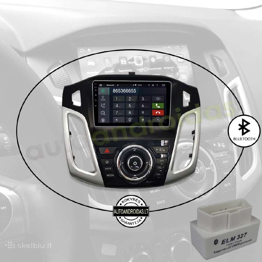 Ford Focus 2011-19 Android multimedia Usb/GPS/WiFi - nuotraukos Nr. 5