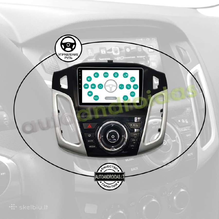 Ford Focus 2011-19 Android multimedia Usb/GPS/WiFi - nuotraukos Nr. 12