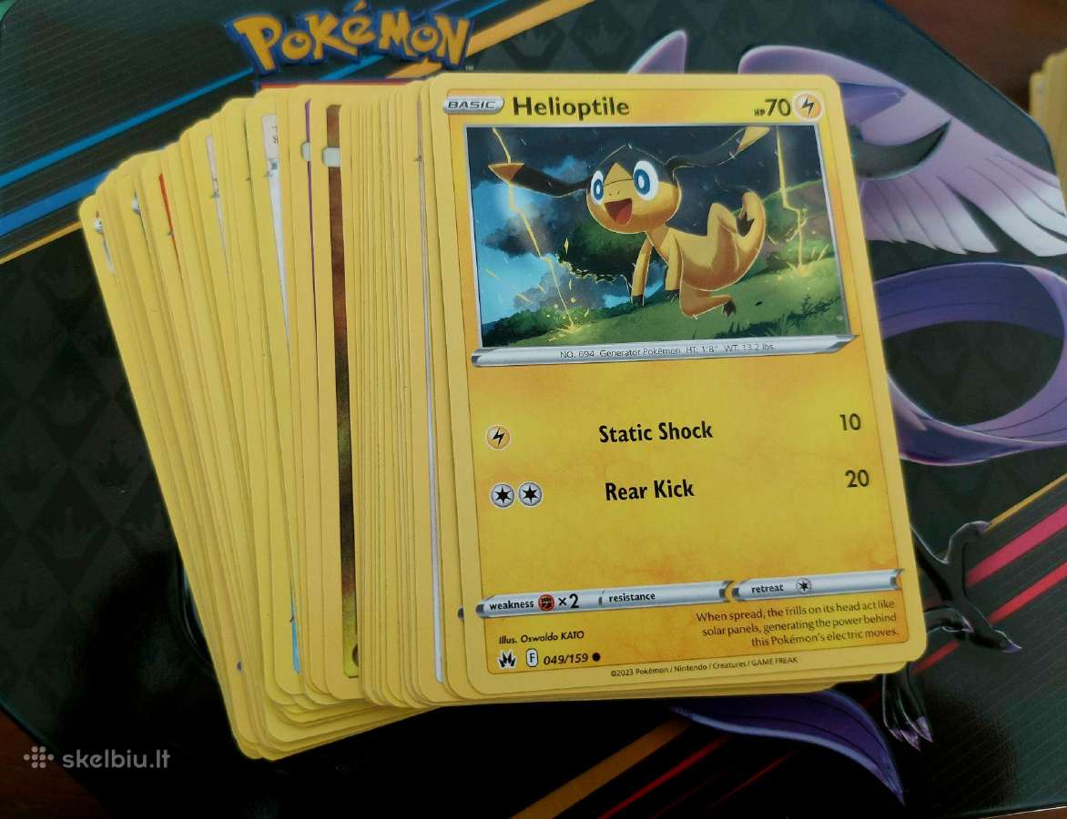 50 Pokemon kortelių rinkinys