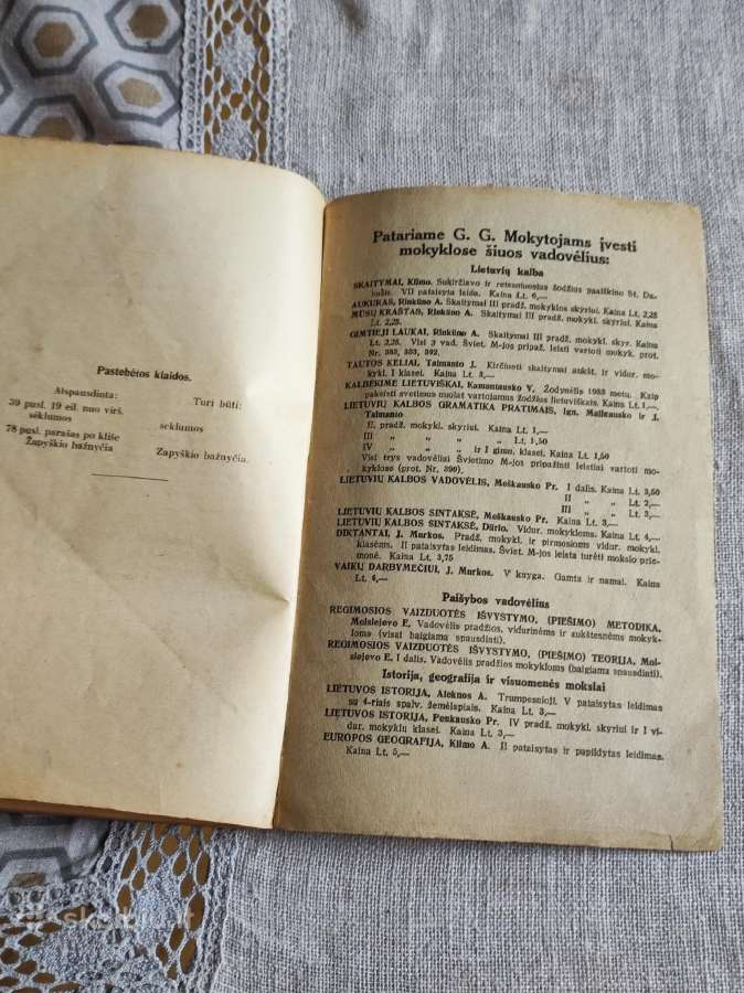 Tarpukario vadovėlis A.rinkūnas Mūsų kraštas - nuotraukos Nr. 10