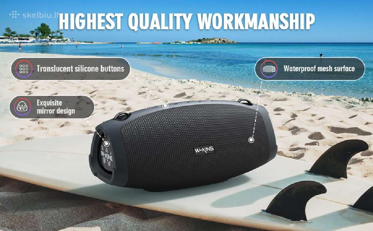 W-king X10 nešiojama Bluetooth kolonėlė 70w - nuotraukos Nr. 6