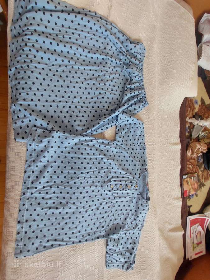Mėlynas medvilninis kostiumėlis