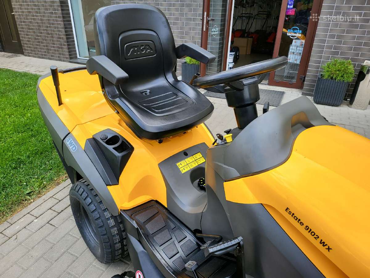 Stiga estate 9102 Wx 4wd su surinkimo krepšiu 4x4 - nuotraukos Nr. 7