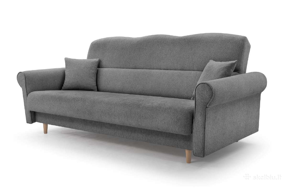 Sofa lova Loft, miegama, patalų dėžė
