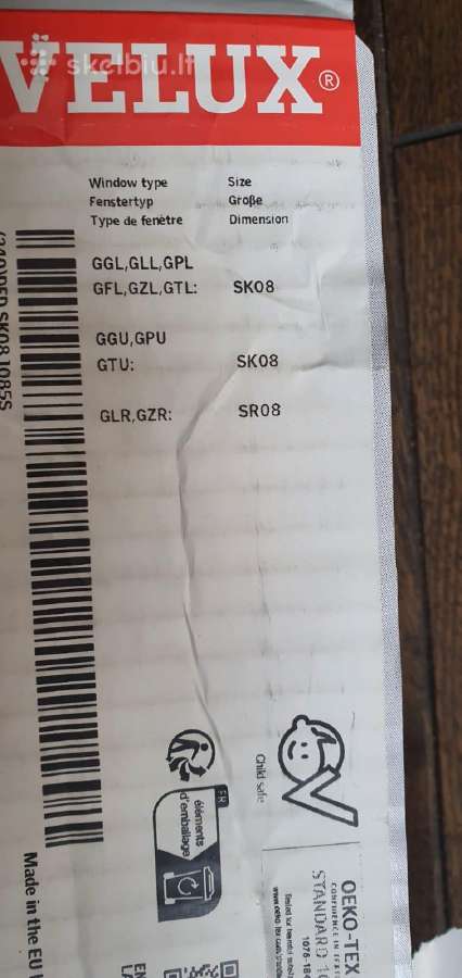 3 vnt Velux žaliuzės/roletai, Nauji