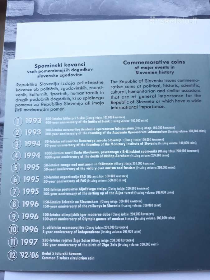 Slovėnija 5 talarai - nuotraukos Nr. 3