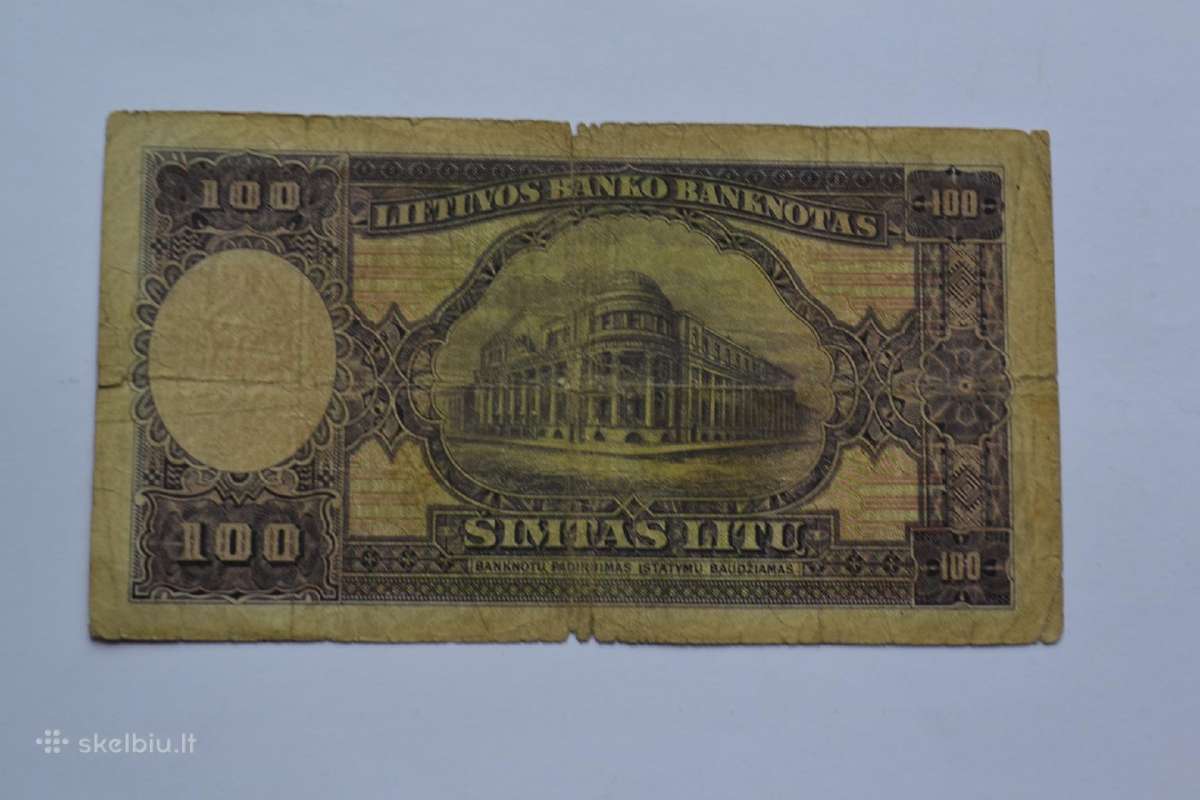 100 litu 1928 m. - nuotraukos Nr. 2